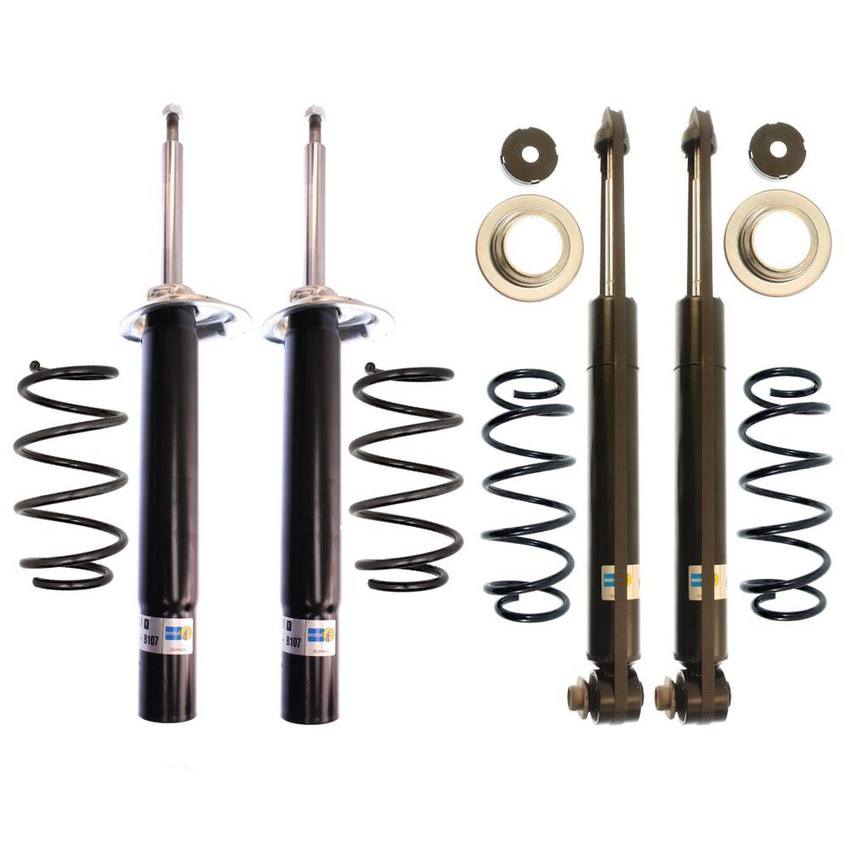 BMW Suspension Strut and Shock Absorber Assembly Kit - Front and Rear (Standard Suspension) (B4 OE Replacement) 33531093634 - Bilstein 3817676KIT